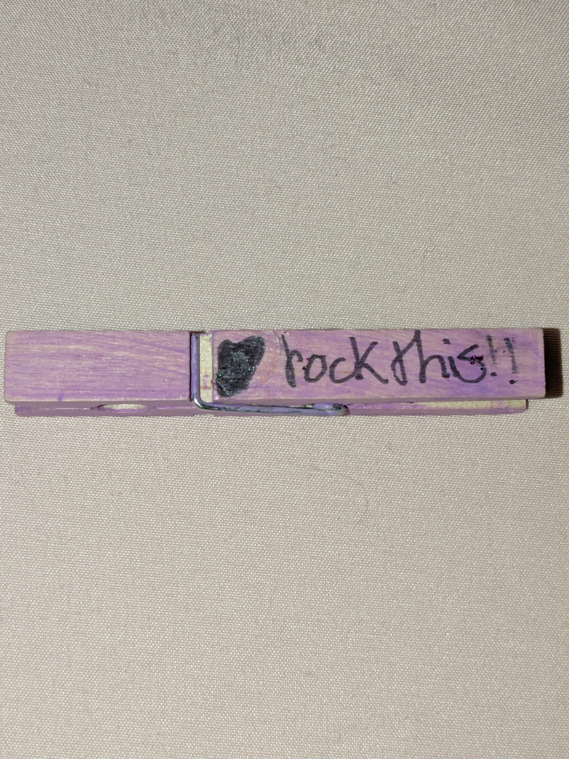 volleyball clipping homemade clothespins from my daughter